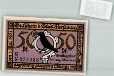 06217 O4200 Merseburg 1921 Notgeldschein 50 Pfennig