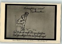 32816 W4938 Schieder-Schwalenberg Foto AK Innenmalerei Gasthaus Künstlerklause
