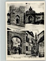 Toledo Foto AK Puerto del sol Kirche Esel Tracht