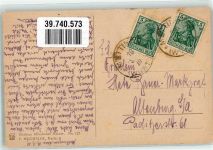 W8000 München sign. Wechsler Das Mädchen Herta mit blauer Schleife im Haar Moderne Münchener Meister No. 127 Kunstgeschichte München 1919 Künstlerkarte