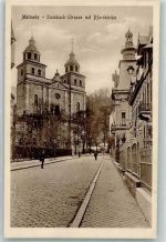 Malmedy 1916 - Steinbach Straße Pfarrkirche