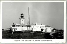 Sintra 1960 Foto AK Leuchtturm Cabo da Roca Felsenkap