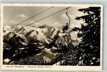 87538 W8975 Bolsterlang Foto AK Seilbahn Kemptner Hütte