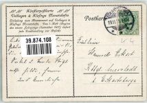 sign. Volkmann H. v. Prof Am Waldesrand Velhagen & Klasings 1909 Künstlerkarte