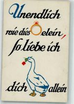 Humor Hornkarte Gans Rätsel
