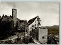 64757 W6932 Hirschhorn Neckar Foto AK Schloss-Hotel