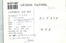 Madrid Tauben EA4ASX Espana Qsl-Karte