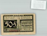 06507 O4302 Bad Suderode 1921 Notgeldschein 50 Pfennig Gutschein Solbad d 151612