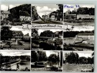 53773 W5202 Hennef Sieg Foto AK Kurhaus Schloss Schwimmbad Sportschule