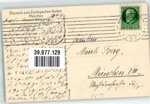 W8000 München Gemsen sign. von Zügel H. Studienmappe Zoo 1917 Künstlerkarte