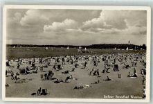 10115 W1000 Zehlendorf Foto AK Strandbad Wannsee