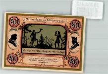 98714 O6316 Stützerbach 1921 Notgeldschein 50 Pfennig Brausejahre