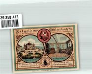 98714 O6316 Stützerbach 1921 Notgeldschein 50 Pfennig Brausejahre