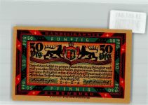 26121 W2900 Oldenburg 1921 Notgeldschein 50 Pfennig Bauer mit Pferden