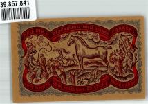 26121 W2900 Oldenburg 1921 Notgeldschein 50 Pfennig Bauer mit Pferden