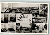 88410 W7954 Bad Wurzach 1955 Foto AK Moorbad Kirche Gottesberg Schloss
