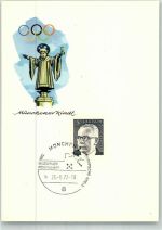 W8000 München Moderner Fünfkampf 1972 Münchner Kindl Olympiade Sonderstempel