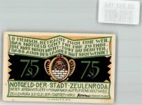 07937 O6570 Zeulenroda 1921 Notgeldschein 75 Pfennig Ritter von Greiz