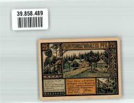 98714 O6316 Stützerbach 1921 Notgeldschein 25 Pfg. Goethehäuschen