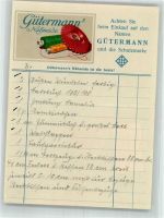 W7809 Gutach im Breisgau Gütermann's Nähseide Bestellzettel KEINE AK Nähen Gebrauchsspuren