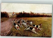 Jäger Pferd Tucks Oilette Nr.9450 Jagdhund