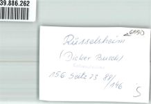 65428 W6090 Rüsselsheim FOTO KEINE AK Dicker Busch Ort handschriftlich Foto Original aus Archiv eines Ansichtskartenverlags