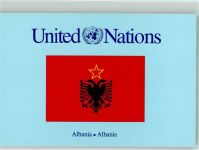Albanien United Nations Fahne
