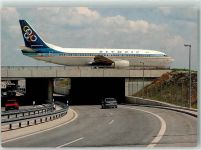 W8000 München Rollbrücke d. Flughafen Oldtimer Omnibus Olympic