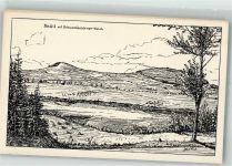 34639 W3579 Schwarzenborn , Knüll Künstlerkarte sign. Schulz, Julius Knüll mit Schwarzenborner Teich