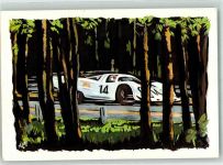 Le Mans sign. Alpe Motorsport 1970 Künstlerkarte