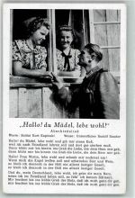 Verlag Robert Franke Nr. 77 Hallo, du Mädel, lebe wohl Soldatenlied WK II