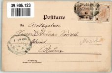 Oswald von Wolkenstein sign. von Luttich E. Künstlerkarte Minnesänger 1900 Gebrauchsspuren