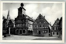 64646 W6148 Heppenheim Bergstraße - Rathaus Brunnen