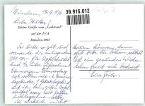 W8000 München Lackstand auf der IVA Gewerbeausstellung 1965 Werbe AK