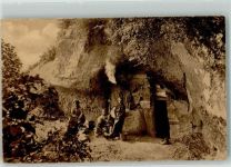 Höhlenbewohner Frau Kinder Höhle 1918
