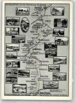 37603 W3450 Holzminden Gebrauchsspuren Die Weser von Hann. Münden bis Hameln Landkarte und Sehenswürdigkeiten im Bild