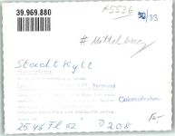 54589 W5536 Stadtkyll FOTO KEINE AK Fliegeraufnahme mit St. Josef Kirche Foto Original aus Archiv eines Ansichtskartenverlags Ort handschriftlich Mittelbug