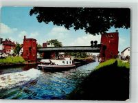 26121 W2900 Oldenburg - Amalienbrücke Kanal Frachtschiff Bremen