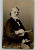 Prof. Joachim mit der Geige Geiger 1900 Foto AK