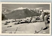 9942 Obertilliach 1957 Foto AK Kirche Winter