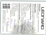 Leonard Autogramm Schlagersänger KEINE AK