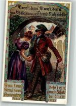 Volksliederkarten Nr. 4 Muß i denn VDA Künstlerkarte