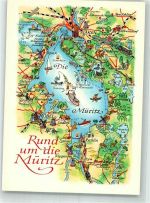 17192 O2060 Waren Foto AK Landkarte Müritz