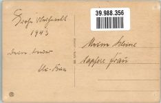 Postillon Touristen steigen ein Glaedelig Jul Postkutsche 1943 Künstlerkarte