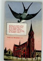 67240 Marienthal Gebrauchsspuren Schwalbe über der Basilika Notre-Dame de Marienthal