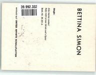 Bettina Simon Autogramm Schlagersänger