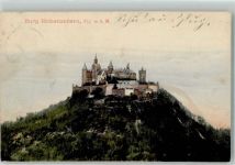 72379 W7450 Hohenzollern , Burg 1909 Foto AK Burg