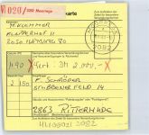 25436 W2082 Moorrege b Uetersen KEINE AK Paketkarte