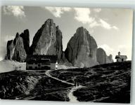Dreizinnenhütte 1964 Foto AK Hüttenstempel