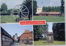 31241 W3152 Groß Bülten - Kriegerdenkmal , Dorfpartie